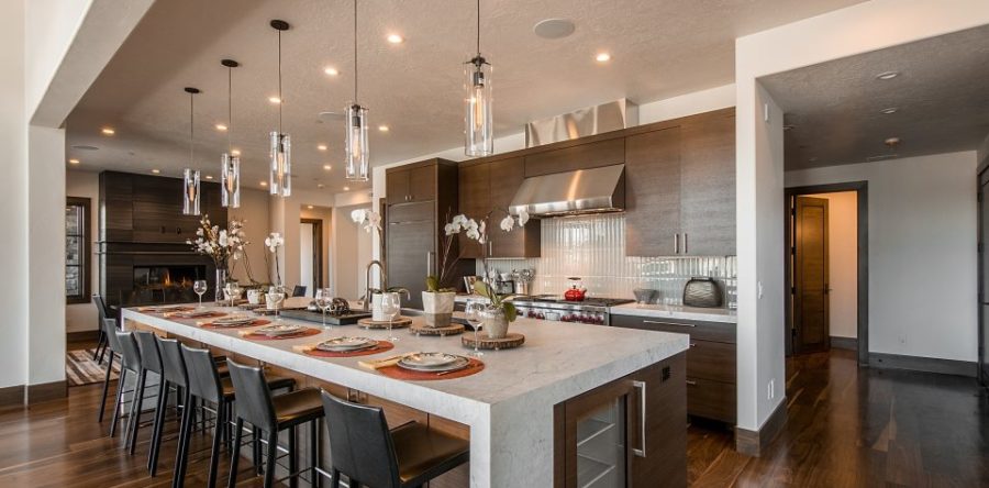 Contemporary Kitchen with a Huge Island