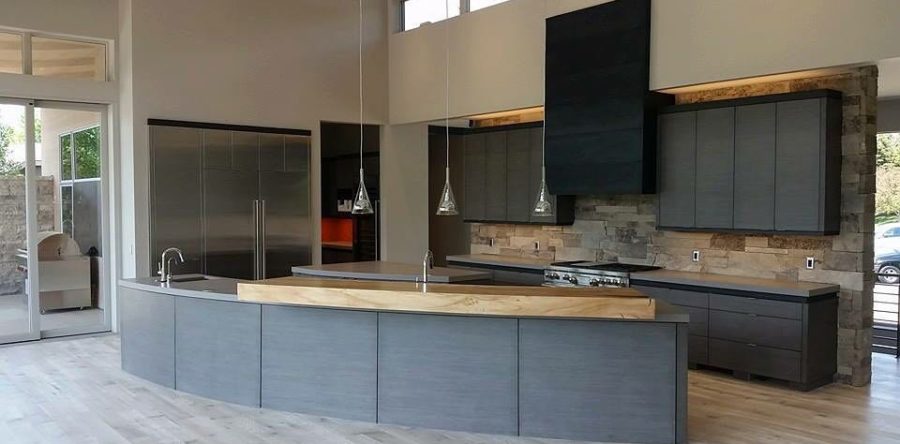 Driftwood Veneer & Stainless Steel